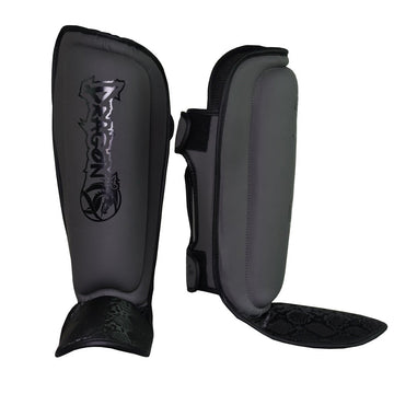 DragonDo 40709-P Daytona Schienbeinschoner, schwarz, Kickbox-Schienbeinschoner