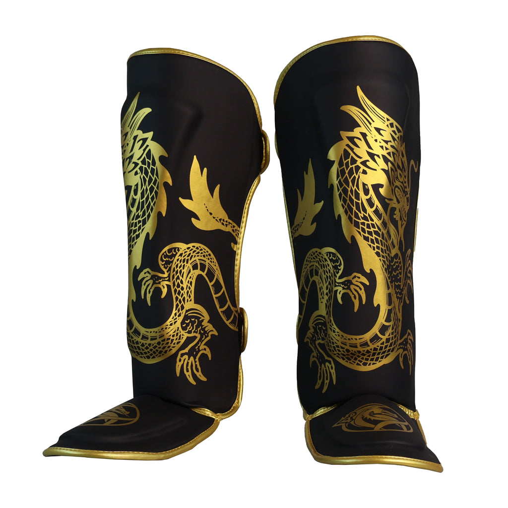 DragonDo 40712-P Gold Fury Schienbeinschoner Kickbox-Schienbeinschoner