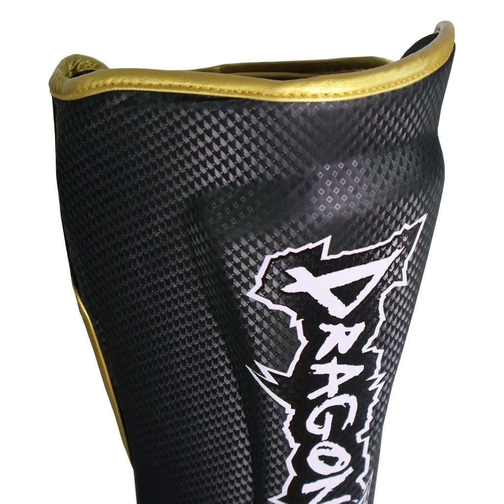 DragonDo 40719-P Muay Thai Schienbein- und Fußschutz 1125 Schwarz Schienbeinschutz – für Training und Wettkampf