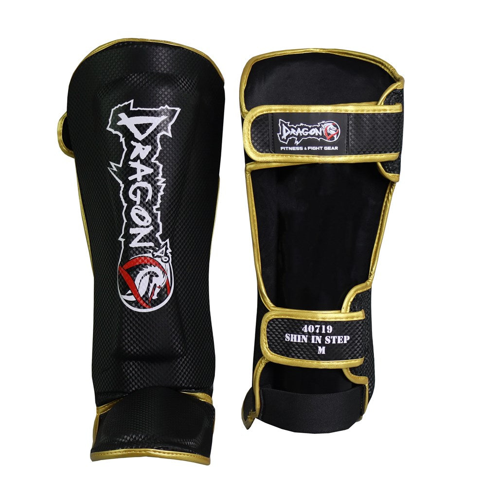 DragonDo 40719-P Muay Thai Schienbein- und Fußschutz 1125 Schwarz Schienbeinschutz – für Training und Wettkampf