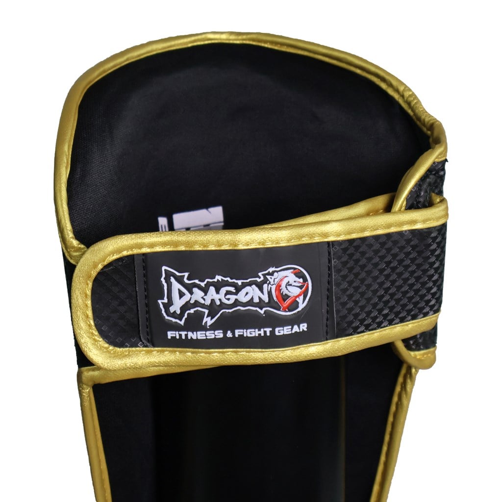 DragonDo 40719-P Muay Thai Schienbein- und Fußschutz 1125 Schwarz Schienbeinschutz – für Training und Wettkampf