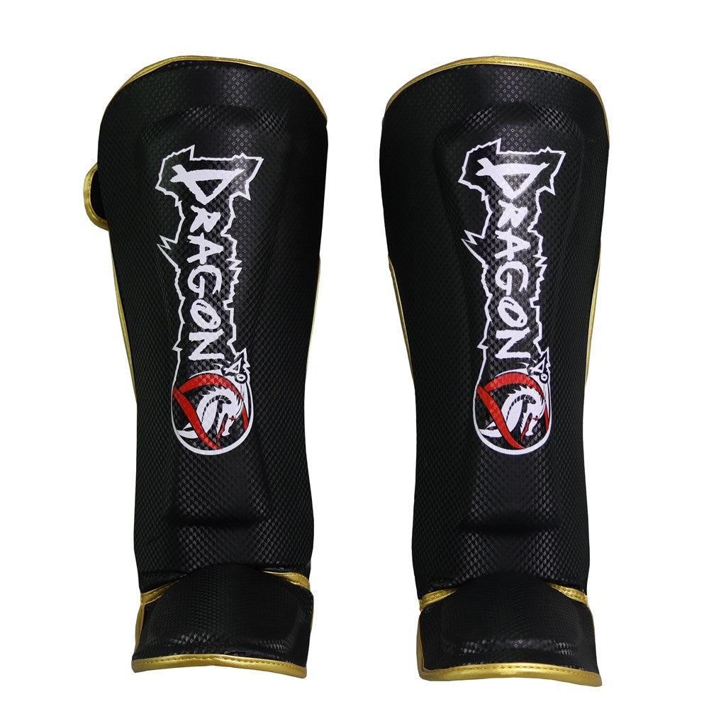 DragonDo 40719-P Muay Thai Schienbein- und Fußschutz 1125 Schwarz Schienbeinschutz – für Training und Wettkampf
