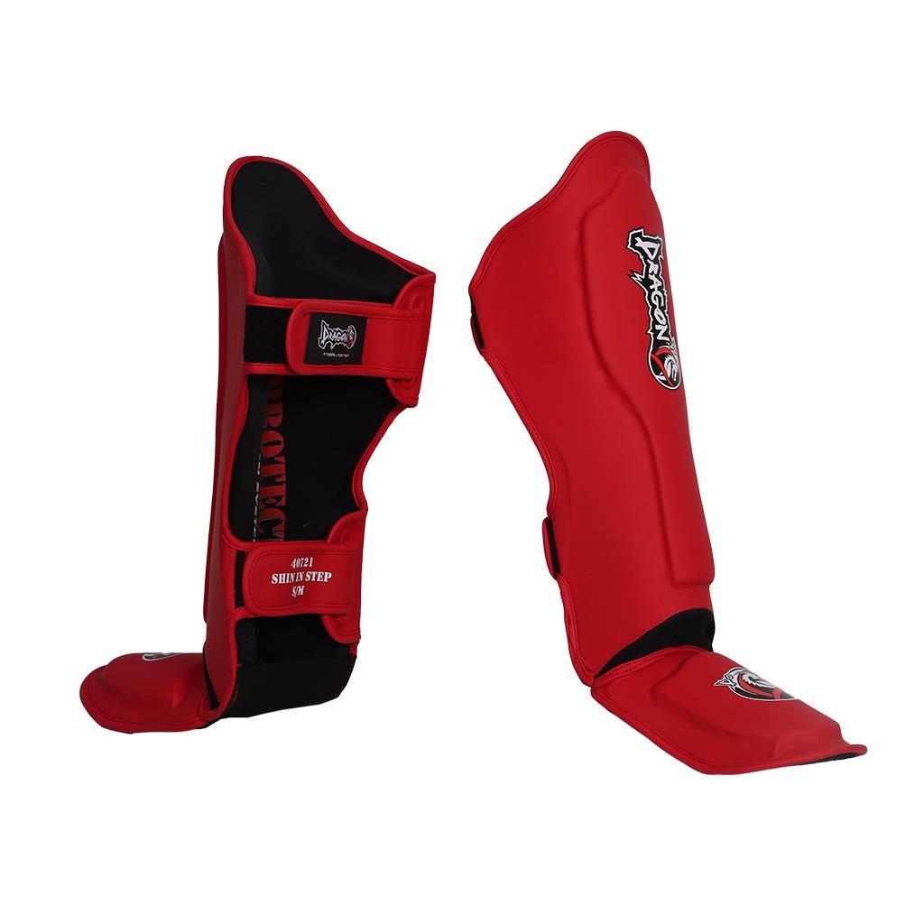 DragonDo 40721-P Schienbeinschoner 0825 Roter Kickbox-Schienbeinschoner