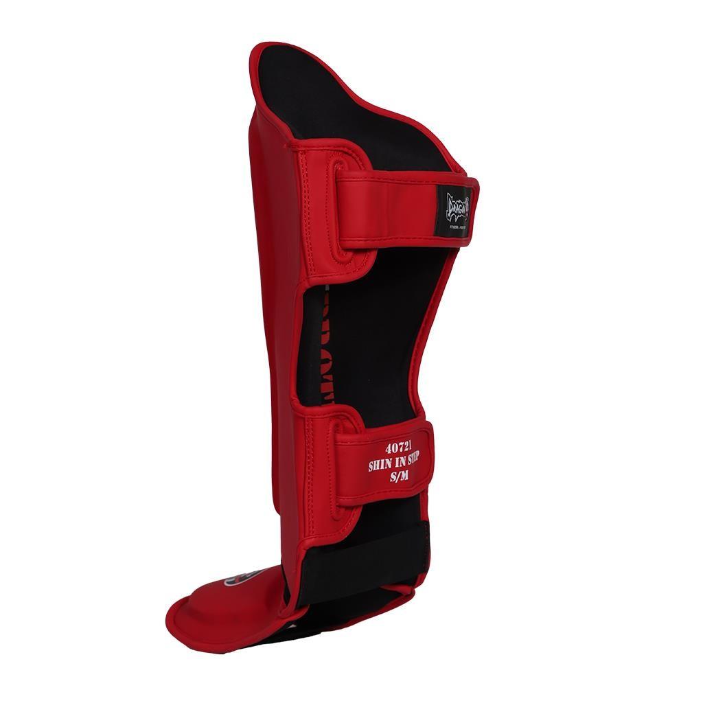 DragonDo 40721-P Schienbeinschoner 0825 Roter Kickbox-Schienbeinschoner