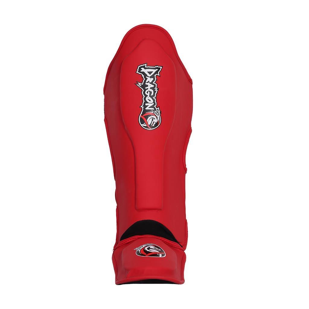 DragonDo 40721-P Schienbeinschoner 0825 Roter Kickbox-Schienbeinschoner