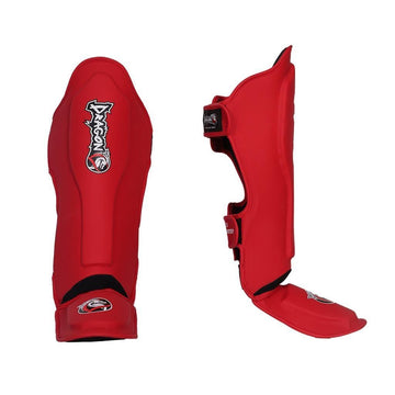 DragonDo 40721-P Schienbeinschoner 0825 Roter Kickbox-Schienbeinschoner