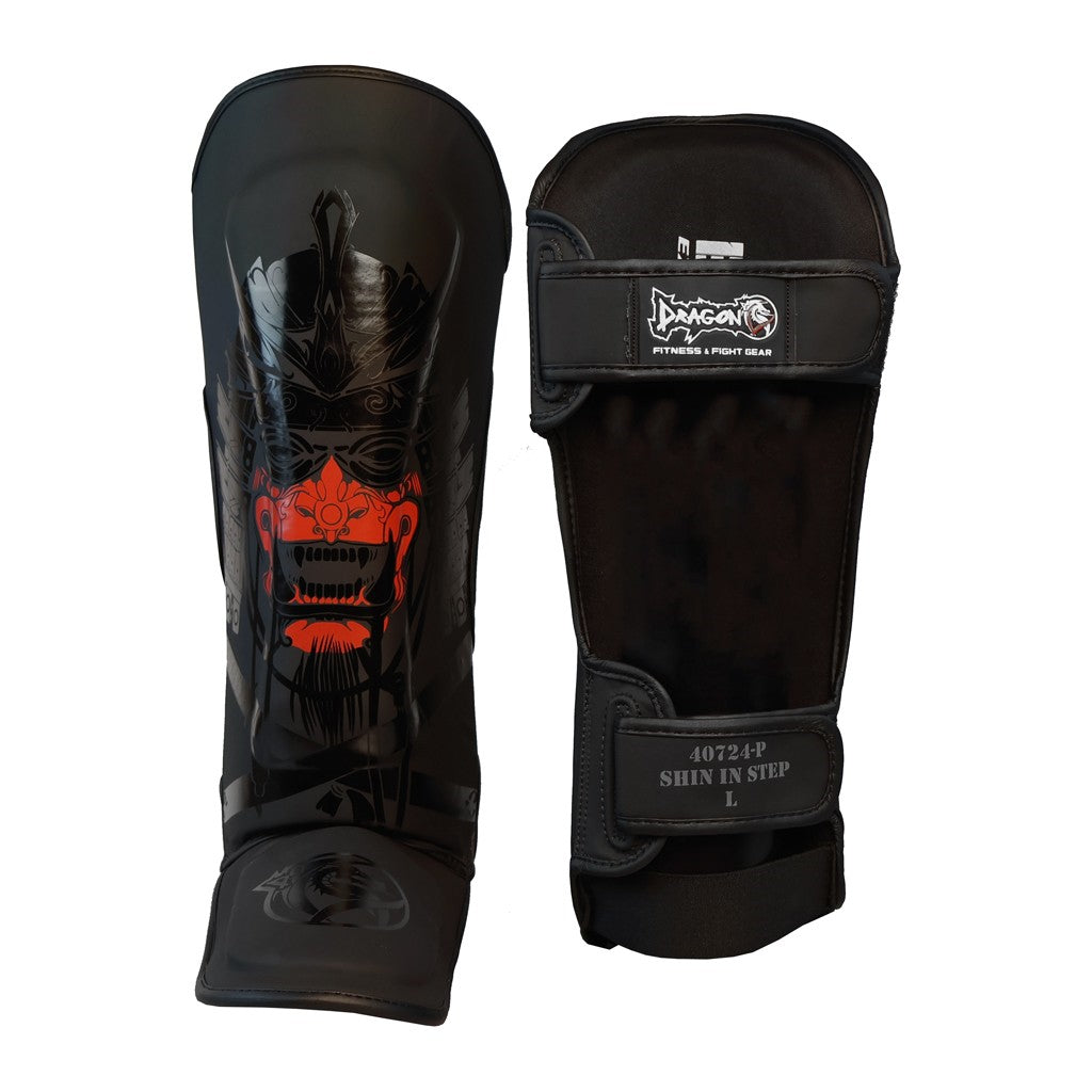 DragonDo 40724-P Yakuza Schienbein- und Fußschutz Kickbox – Fußschutz für Training und Wettkampf