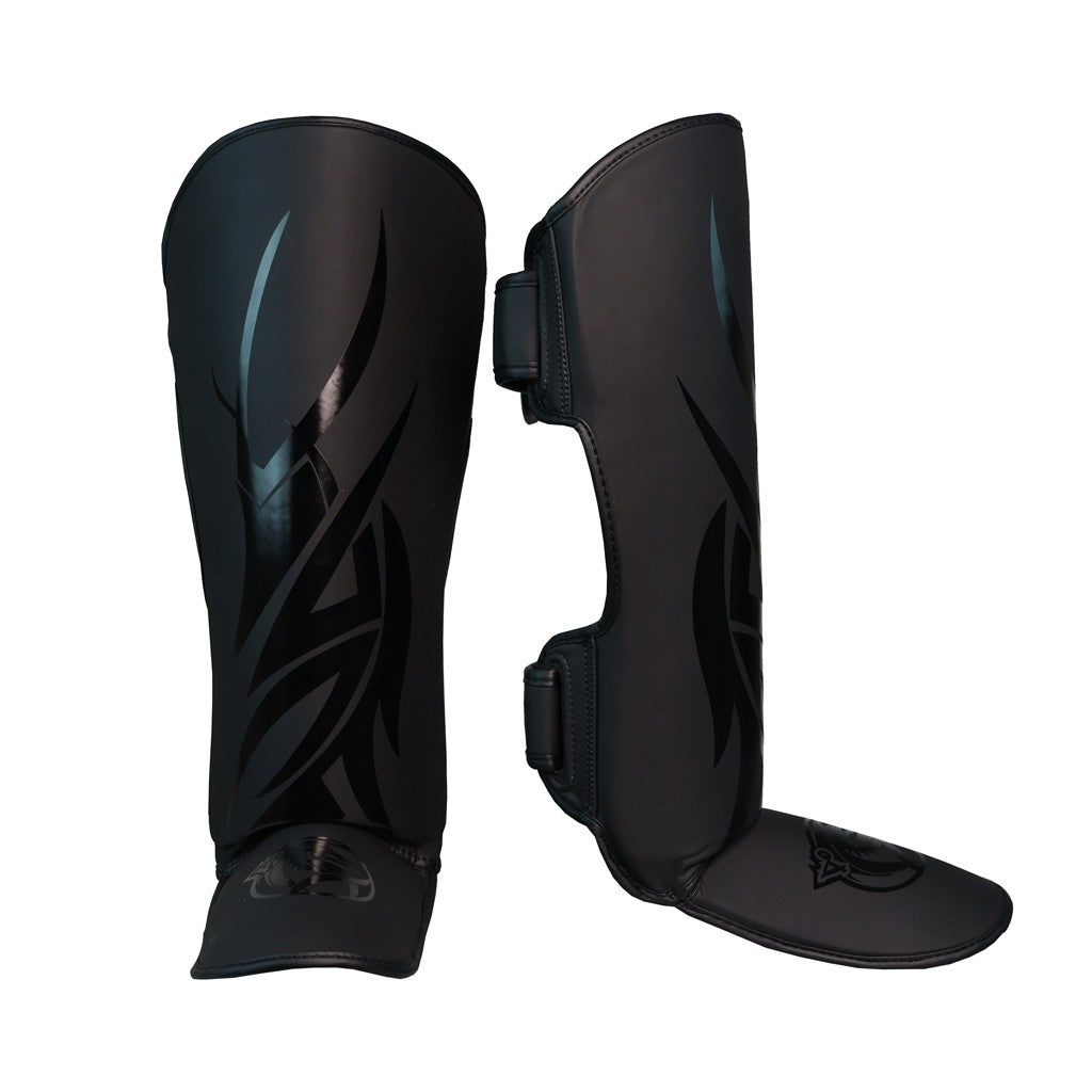 DragonDo 40726-P Black Mamba Schienbein- und Fußschutz Kickbox – Fußschutz für Training und Wettkampf
