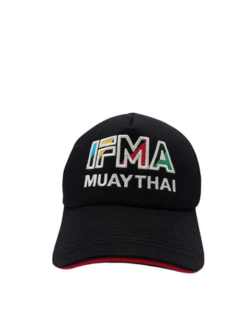 DragonDo 50325AC Muay-Thai-Mütze mit IFMA-Logo-Stickerei – Mütze für Freizeit und Training