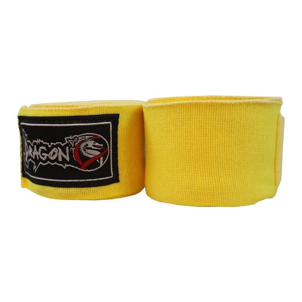 DragonDo 83821 Elite Elastische 3,5 Meter Bandage Gelbe Boxbandage