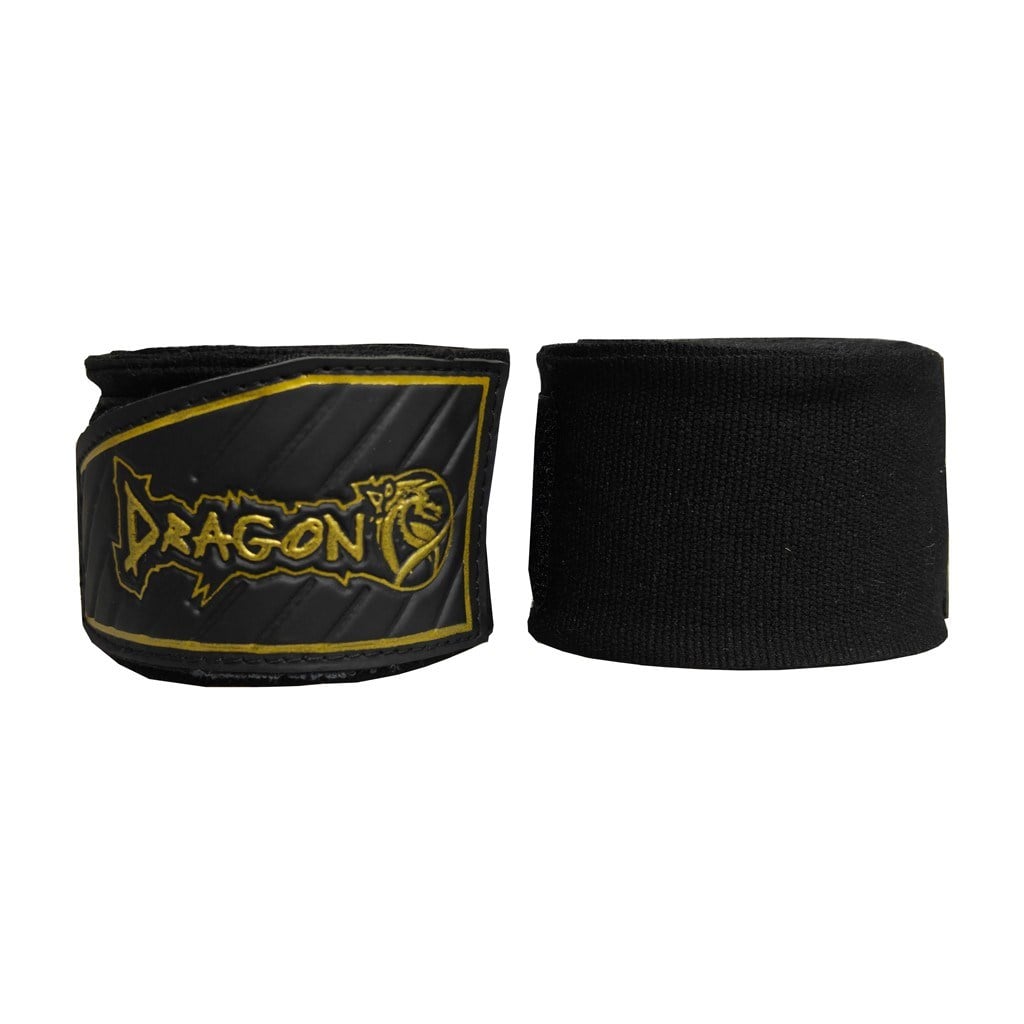 DragonDo 83827 Premium 5-Meter-Bandage, schwarze Boxbandage