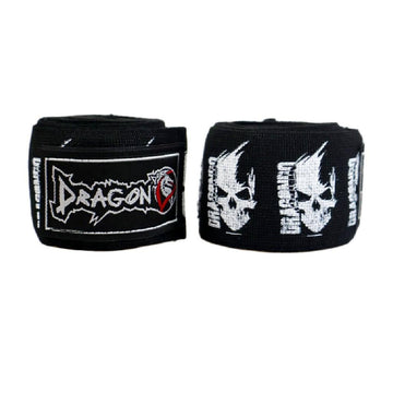 DragonDo 83831 Totenkopf-Boxbandage, 3,5 Meter, Totenkopf-Design