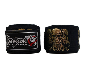 DragonDo 83831 Totenkopf Gold 3,5 Meter Verband Goldener Totenkopf Boxverband