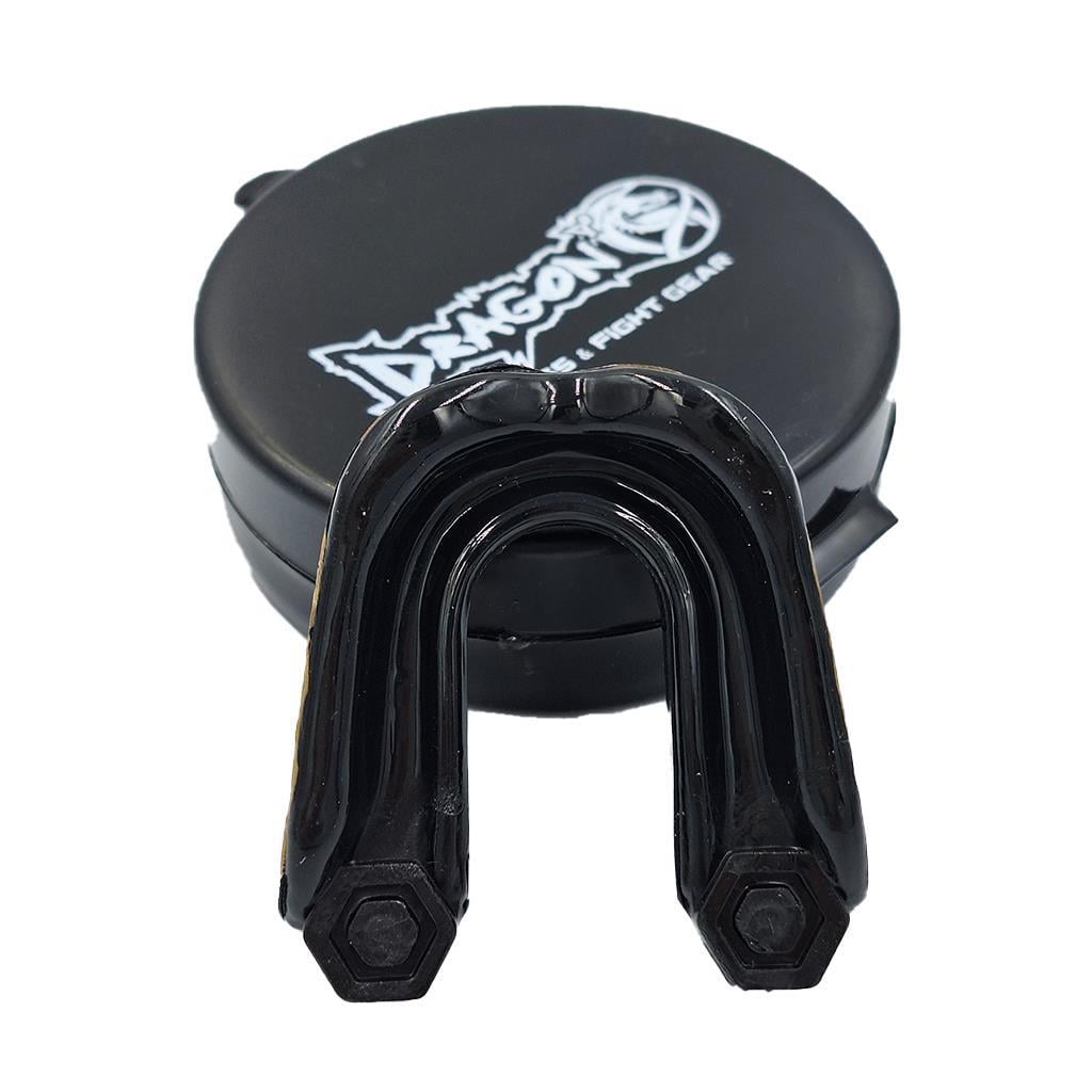 DragonDo 99124 Profesyonel Jel Zahnschutz ve Saklama Kutusu Muay Thai Zahnschutz Box Zahnschutz – für Training und Wettkampf