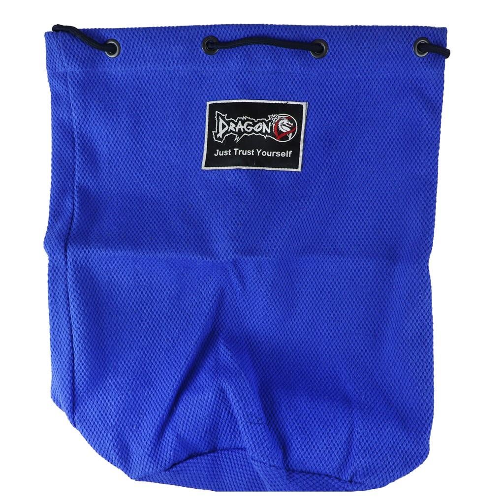 DragonDo AC5025 Stoffbeutel mit Kordelzug, Blau, Trainingsbeutel, 40 x 45 cm