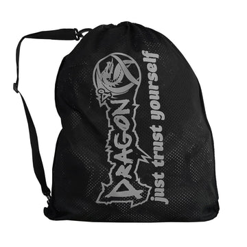 DragonDo AC5026 Kordelzug-Netzbeutel Schwarz 75x55 cm
