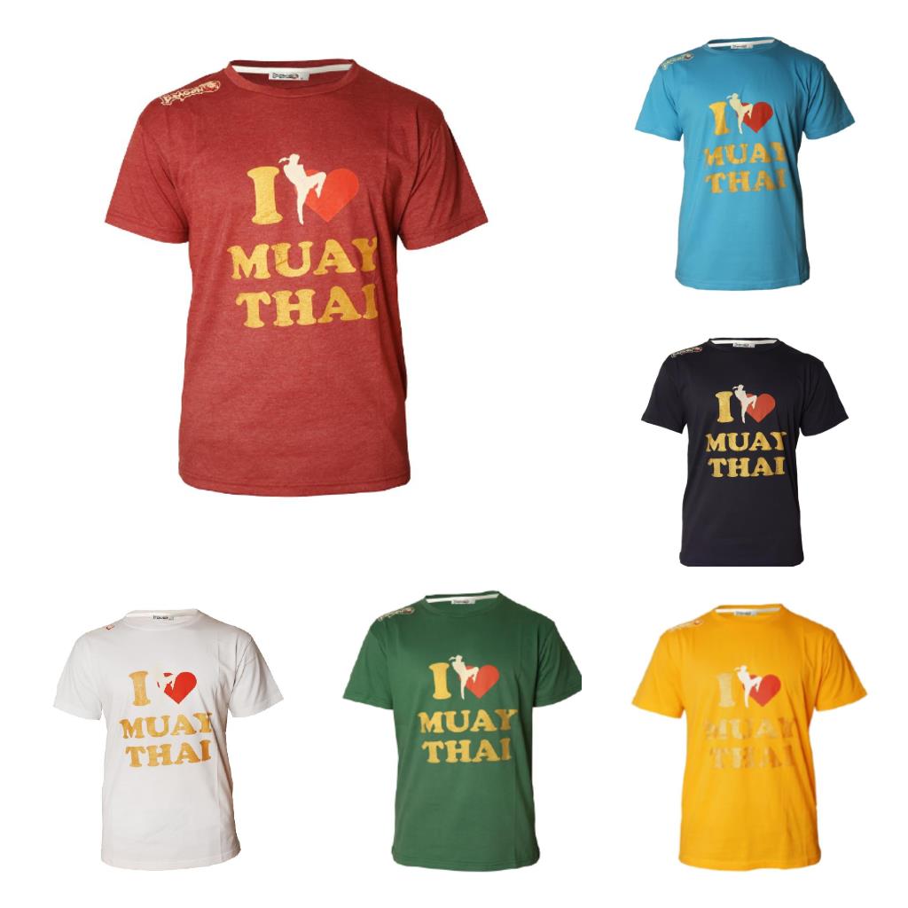 DragonDo I Love Muaythai bedrucktes T-Shirt