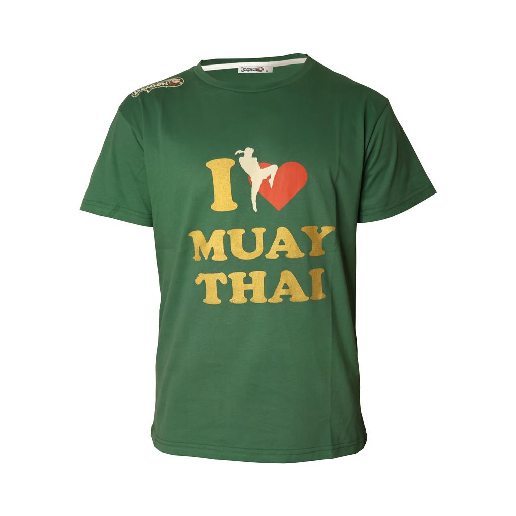 DragonDo I Love Muaythai bedrucktes T-Shirt