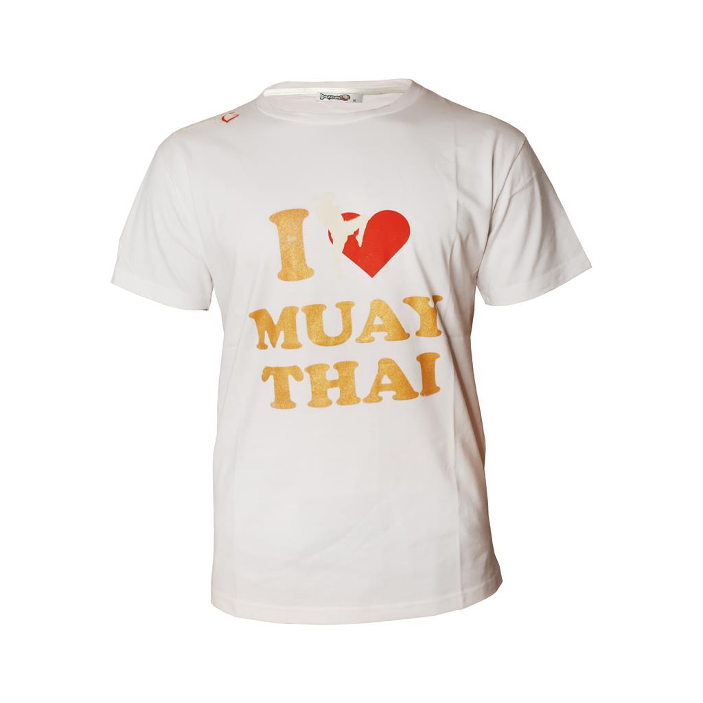 DragonDo I Love Muaythai bedrucktes T-Shirt