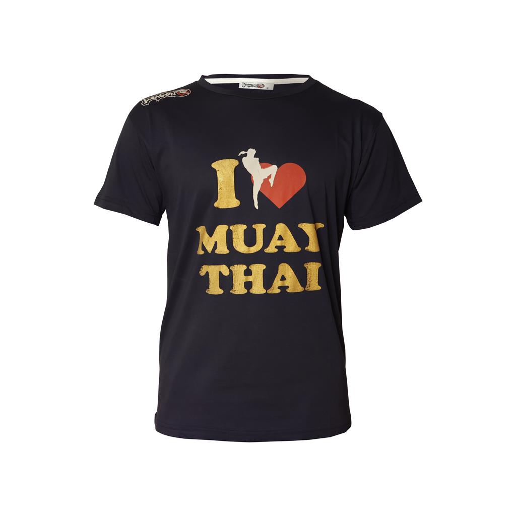 DragonDo I Love Muaythai bedrucktes T-Shirt