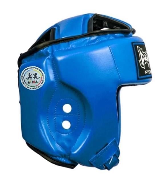DragonDo IFMA Helm DRG99 Echtleder Vollleder Kickbox- und Muay Thai Helm