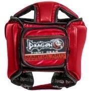 DragonDo IFMA Helm DRG99 Echtleder Vollleder Kickbox- und Muay Thai Helm