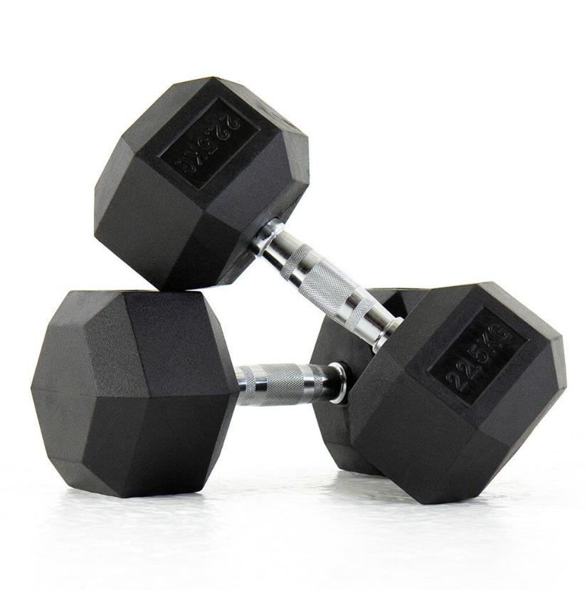 DragonDo Sechseckige Gummihantel 22,5 kg
