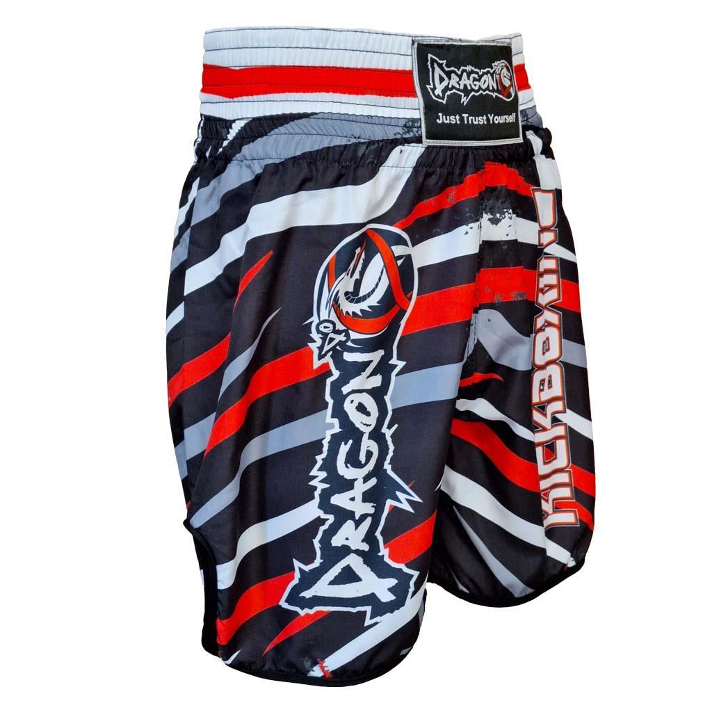 DragonDo KB242 Kickbox-Shorts, Kickbox-Trainingsshorts, digital bedruckte Shorts mit Muster
