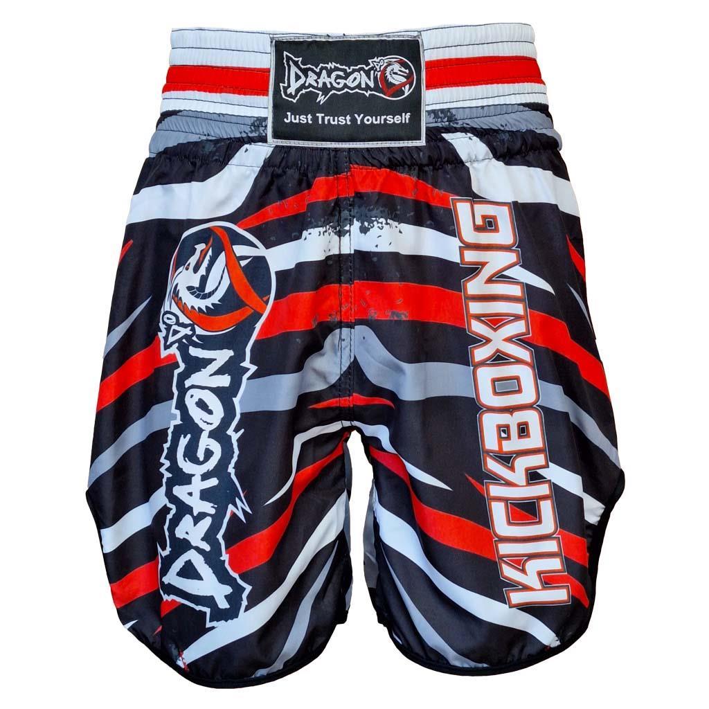 DragonDo KB242 Kickbox-Shorts, Kickbox-Trainingsshorts, digital bedruckte Shorts mit Muster