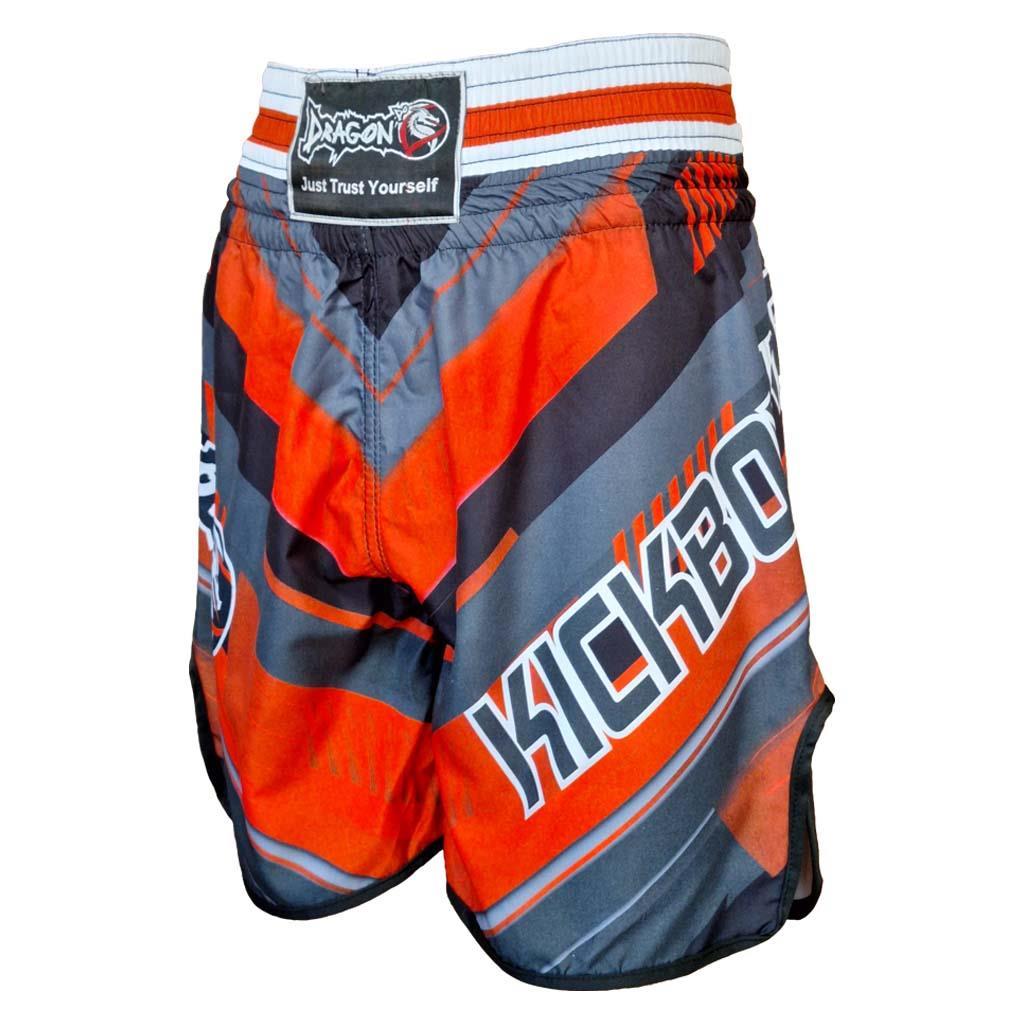 DragonDo KB244 Kickbox-Shorts, Kickbox-Trainingsshorts, digital bedruckte Shorts