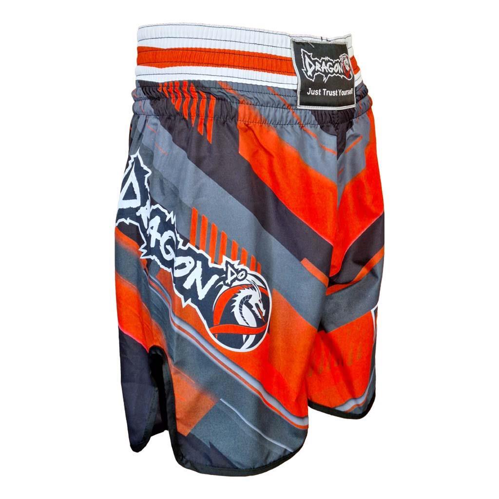 DragonDo KB244 Kickbox-Shorts, Kickbox-Trainingsshorts, digital bedruckte Shorts