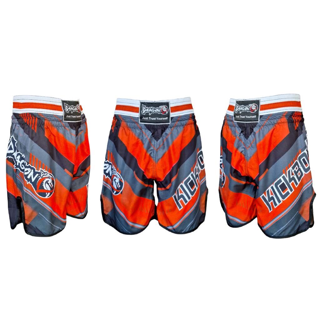 DragonDo KB244 Kickbox-Shorts, Kickbox-Trainingsshorts, digital bedruckte Shorts