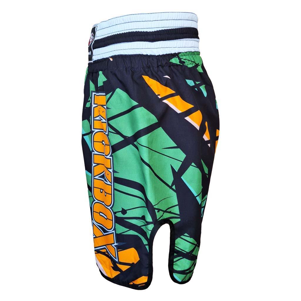 DragonDo KB245 Kickbox-Shorts, Kickbox-Trainingsshorts, digital bedruckte Shorts mit Muster