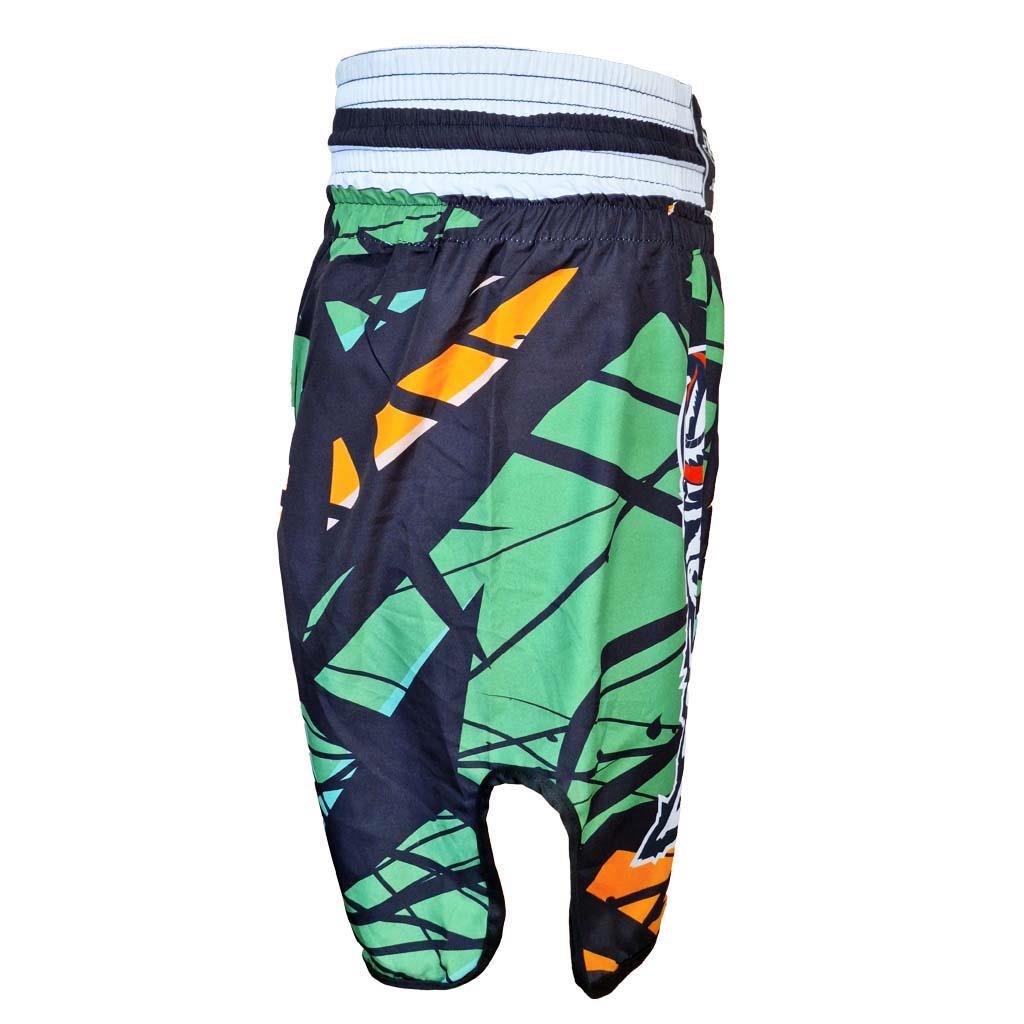 DragonDo KB245 Kickbox-Shorts, Kickbox-Trainingsshorts, digital bedruckte Shorts mit Muster