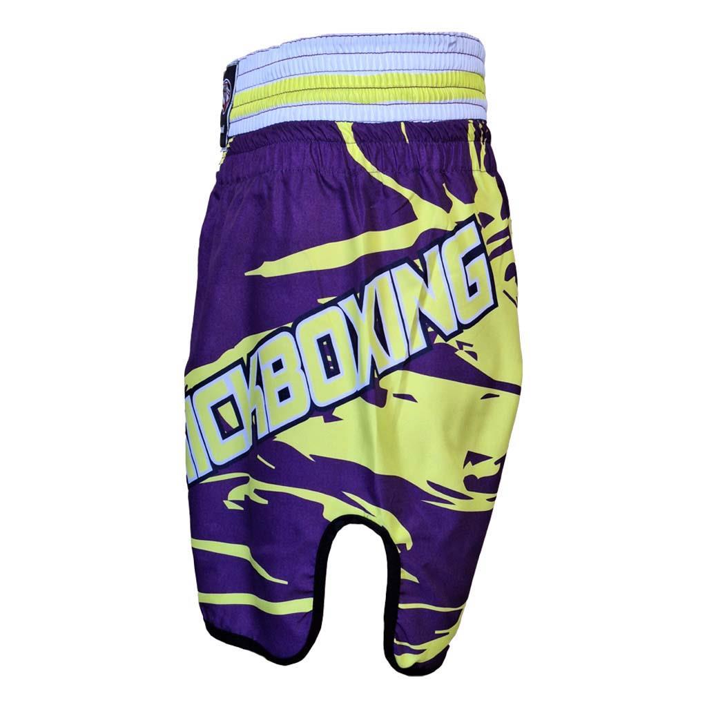 DragonDo KB246 Kickbox-Shorts, Kickbox-Trainingsshorts, digital bedruckte Neon-Shorts