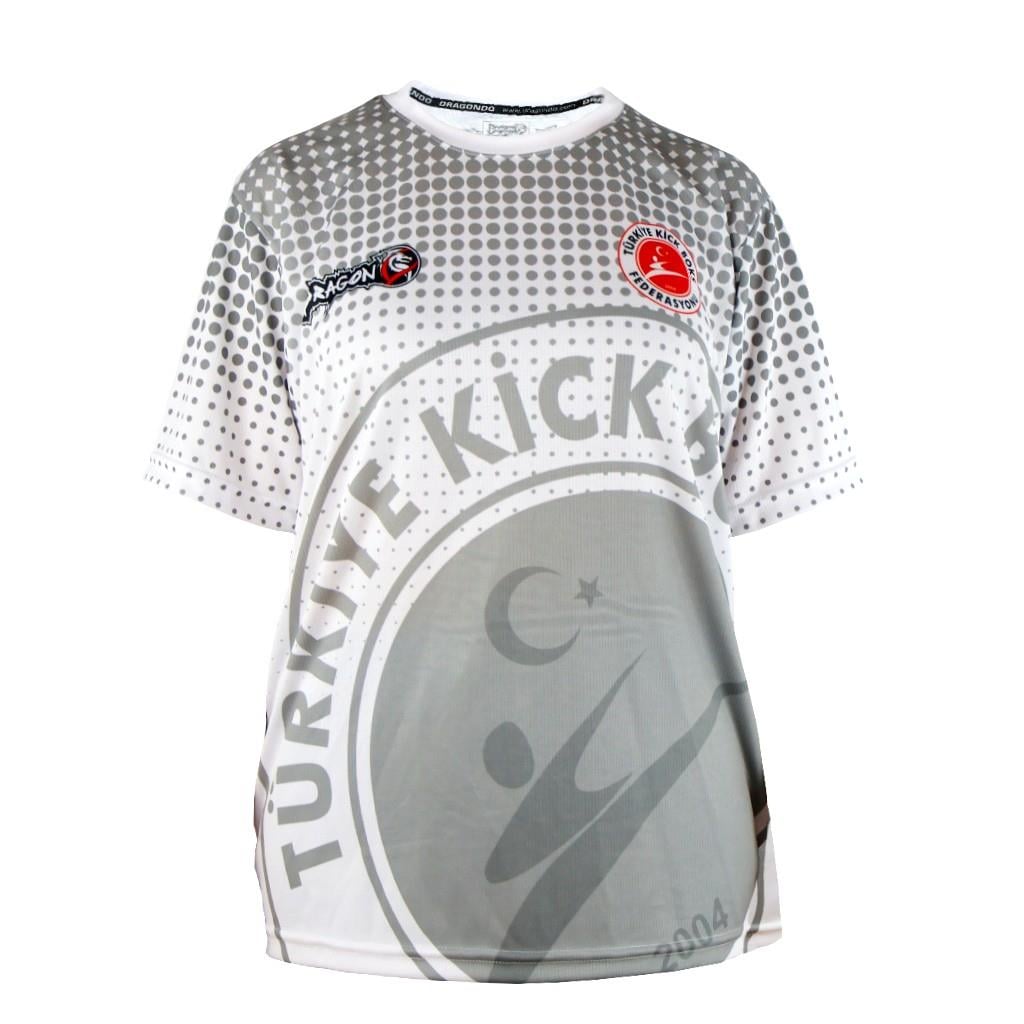 DragonDo KF2024 Kickbox-T-Shirt, weißes Kickbox-T-Shirt