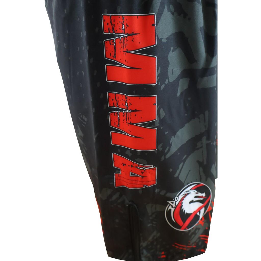 DragonDo M01 Red Maze MMA Shorts Training – für Training und Wettkampf