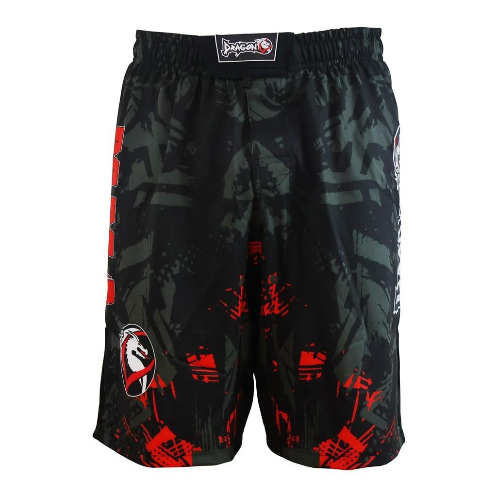 DragonDo M01 Red Maze MMA Shorts Training – für Training und Wettkampf