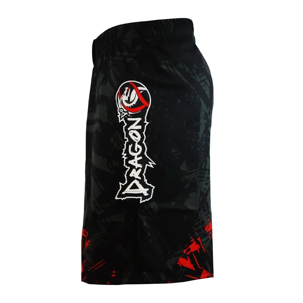 DragonDo M01 Red Maze MMA Shorts Training – für Training und Wettkampf