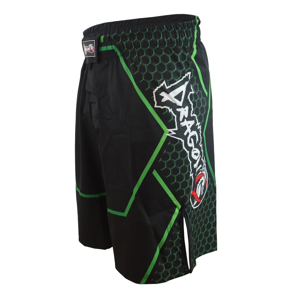DragonDo M03 Green Line MMA Shorts Training – für Training und Wettkampf