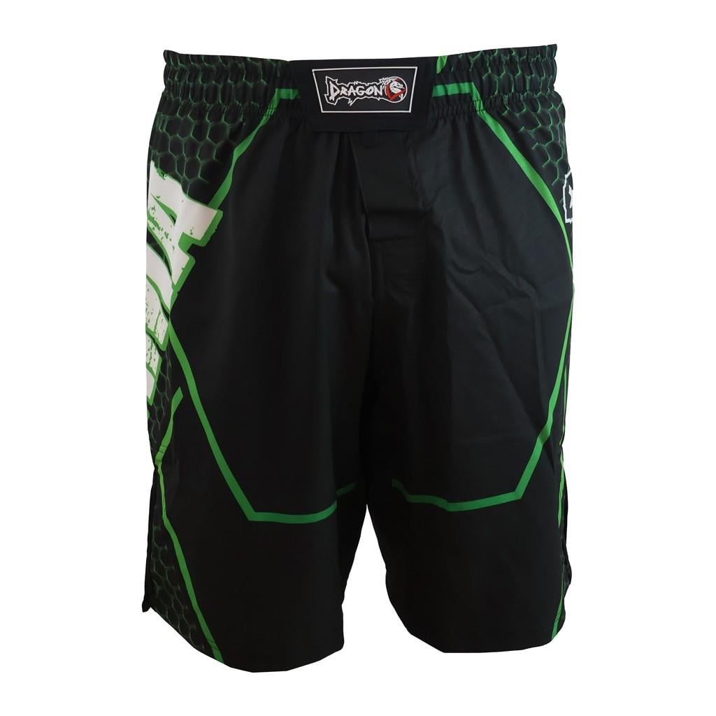 DragonDo M03 Green Line MMA Shorts Training – für Training und Wettkampf