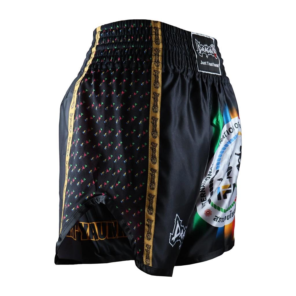 DragonDo MT2025 IFMA Logo Muaythai Shorts Bedruckte Muaythai Shorts