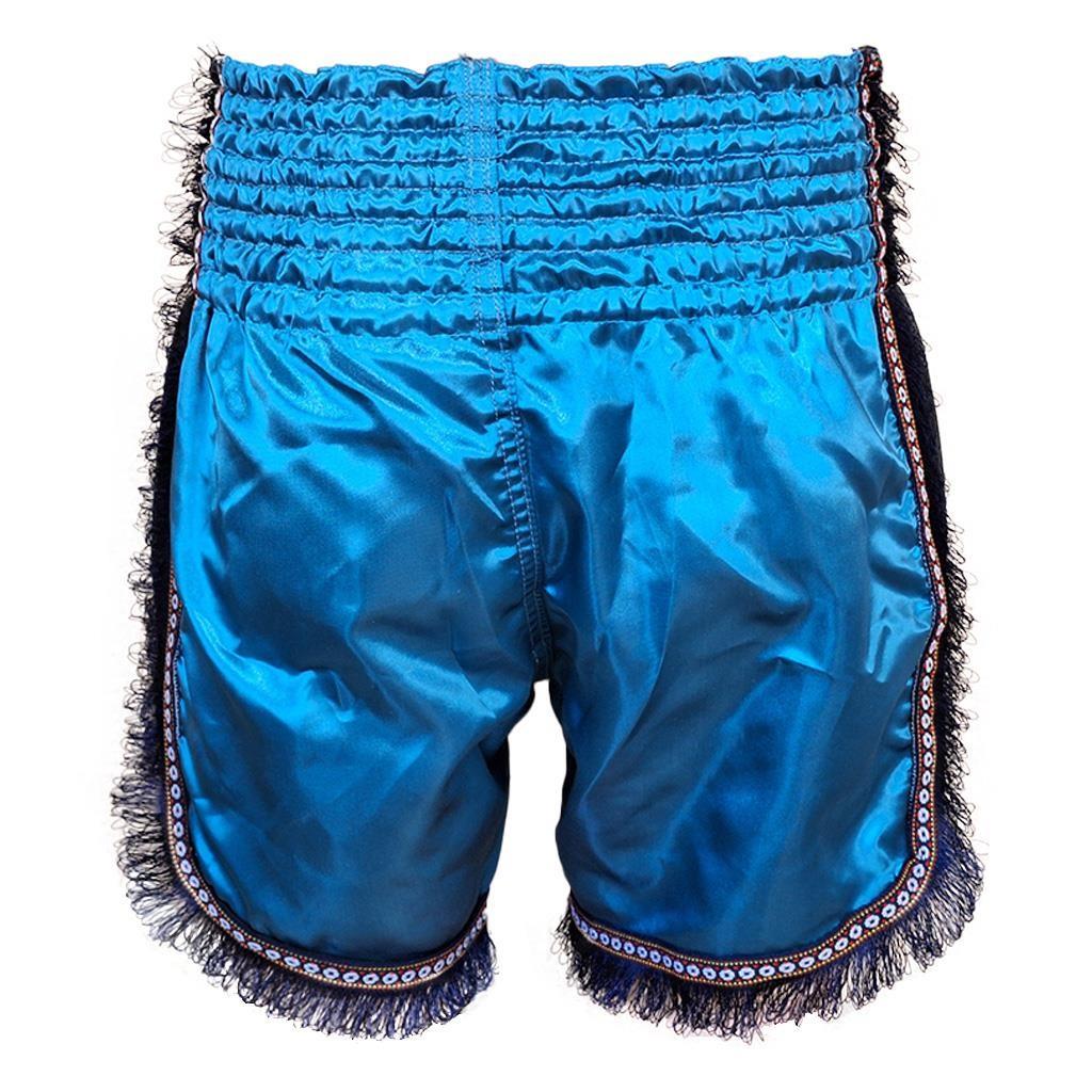 DragonDo MT3020 Apache Muaythai Shorts Türkis Quasten Muay Thai Shorts