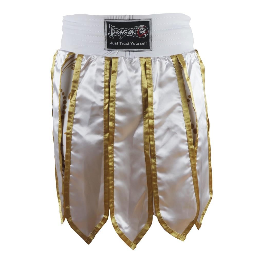 DragonDo MT3031 Muay Thai Kickbox-Shorts mit Quasten und Leggings