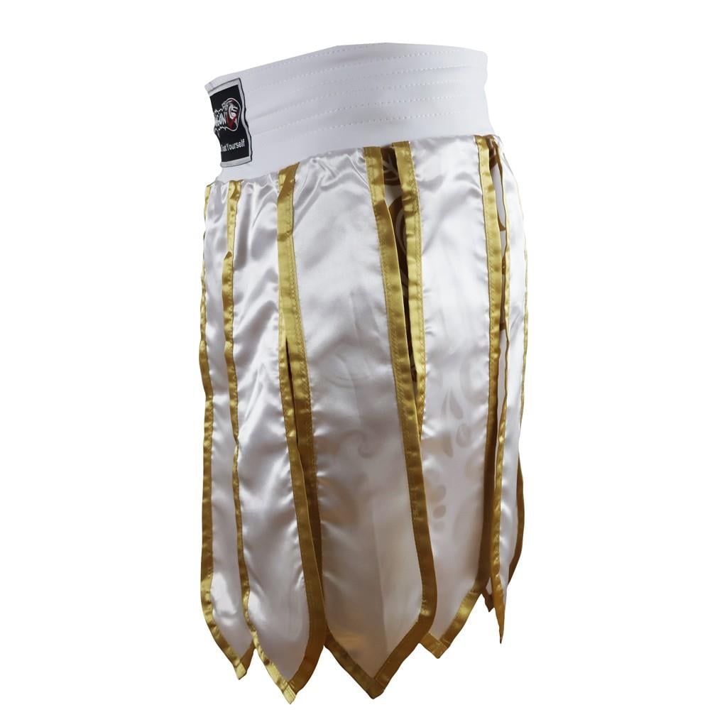 DragonDo MT3031 Muay Thai Kickbox-Shorts mit Quasten und Leggings