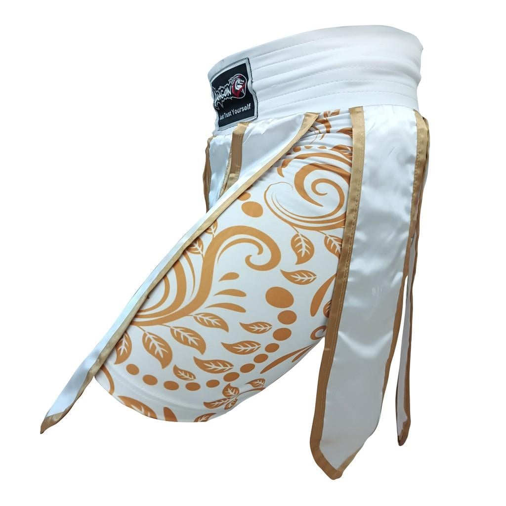 DragonDo MT3031 Muay Thai Kickbox-Shorts mit Quasten und Leggings