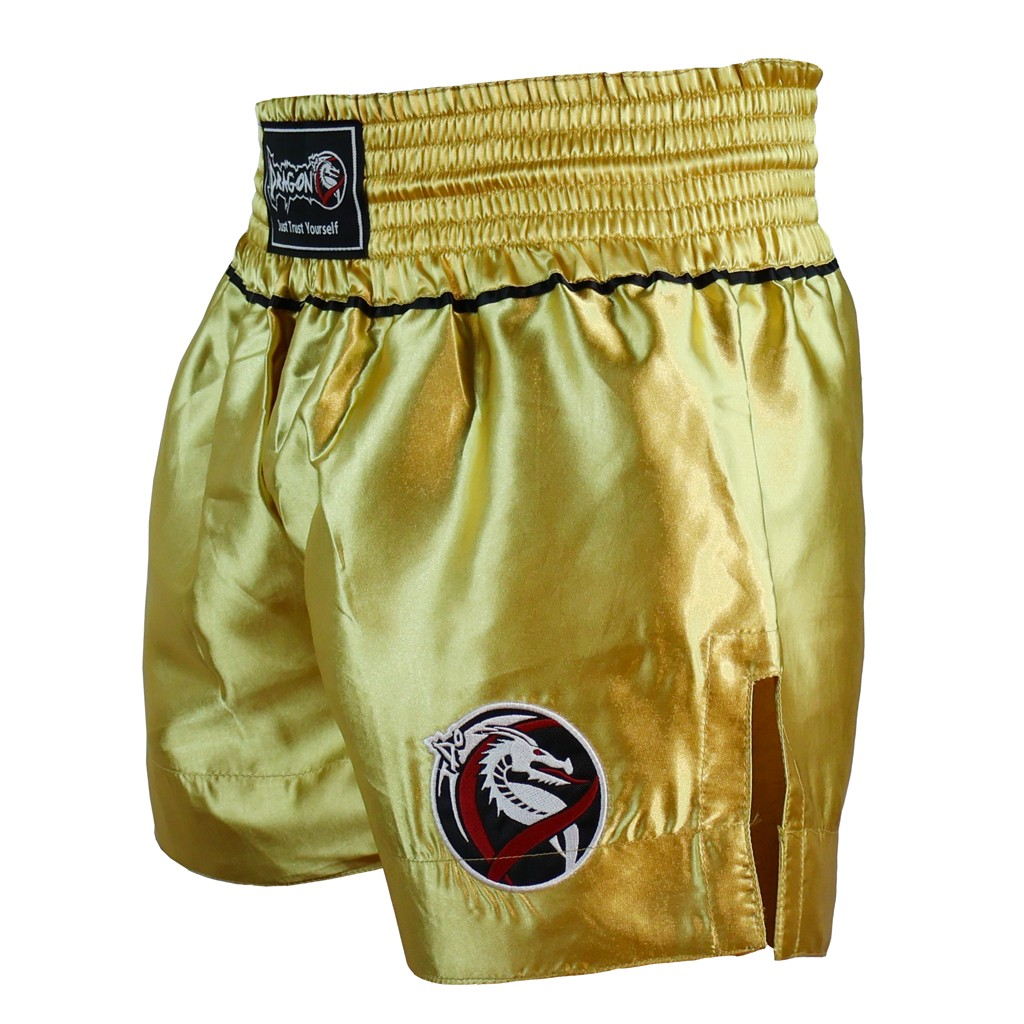 DragonDo MT3033 Muaythai Shorts Gold Kickbox-Shorts