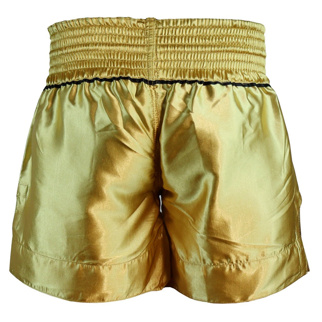 DragonDo MT3033 Muay Thai Shorts Gold Kickbox – für Training und Wettkampf