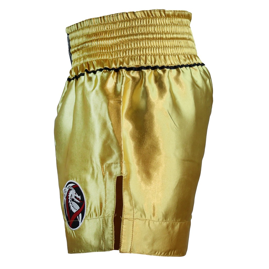 DragonDo MT3033 Muay Thai Shorts Gold Kickbox – für Training und Wettkampf