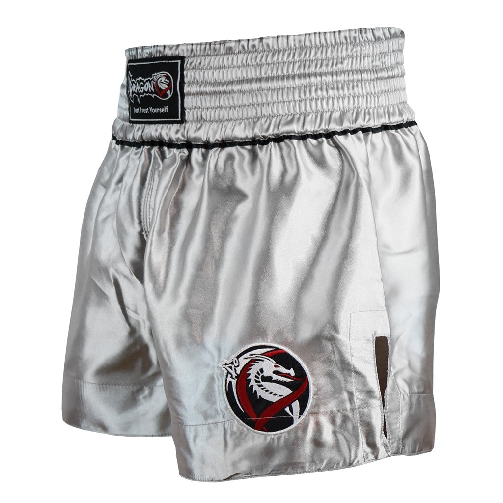 DragonDo MT3033 Muaythai Shorts Graue Kickbox-Shorts